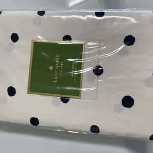 Kate Spade table cloth. New! White with black polka dots.